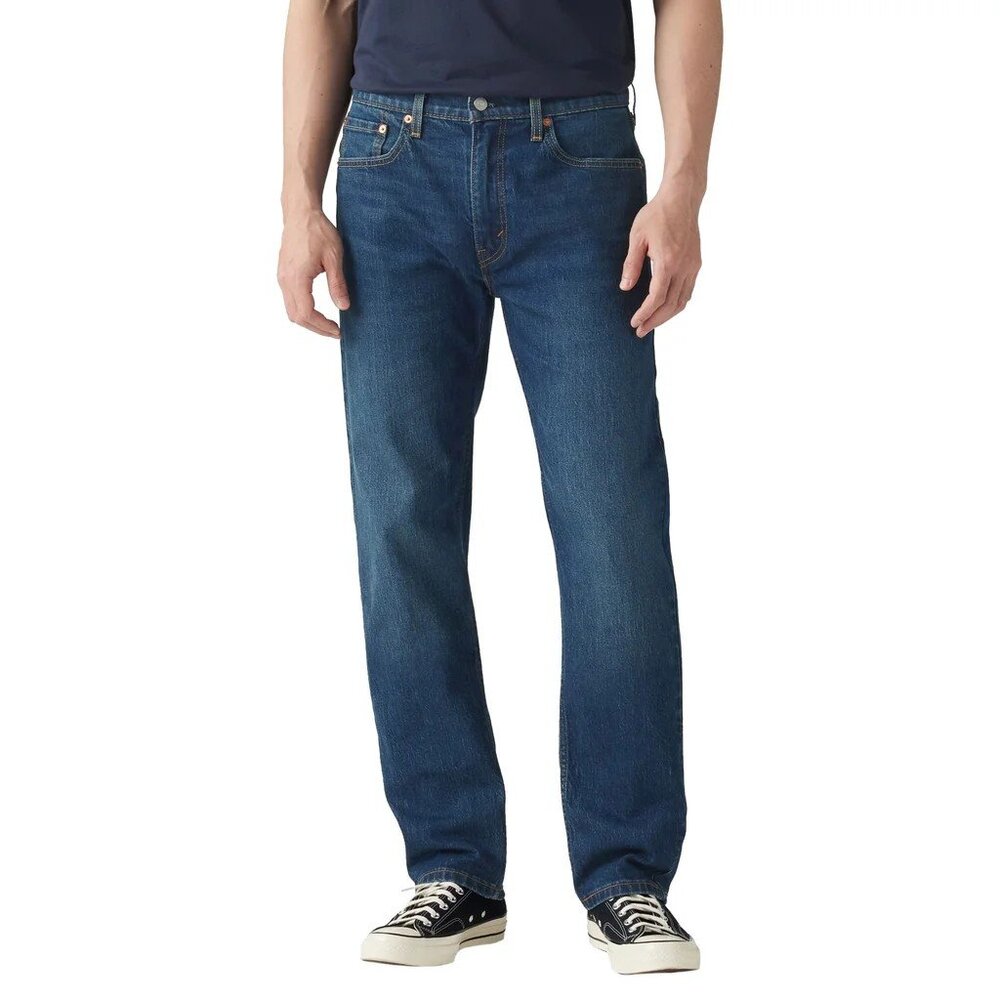 Levis Mens 505 Blue Jeans